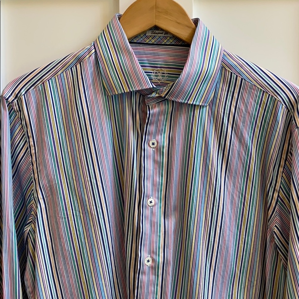 Large Bugatchi Uomo Dress Shirt